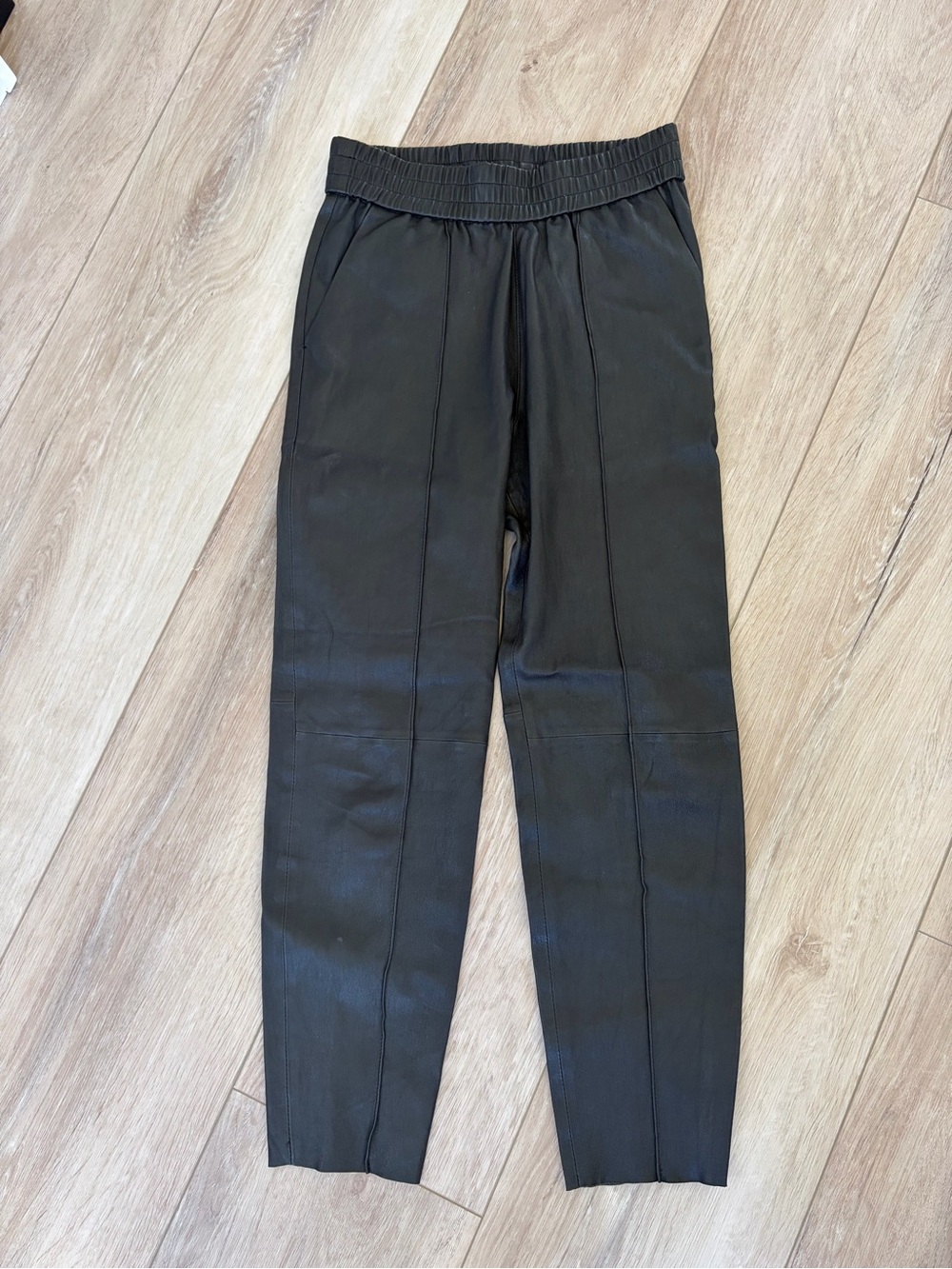 SPRWMN Slim Fit Leather Jogger
